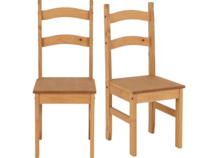 Two Mexican Budget Solid Seat Chairs