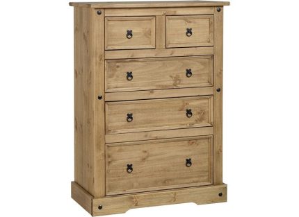 Corona Pine 3+2 Drawer Chest