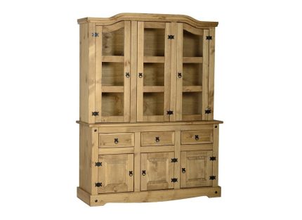 Corona Pine 4 ft6 Buffet & Hutch
