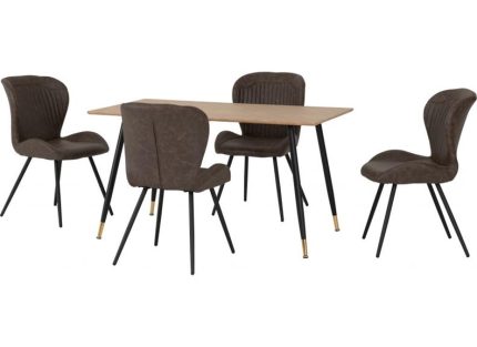 Hamilton 1.4 Dining set W/Quebec Chairs