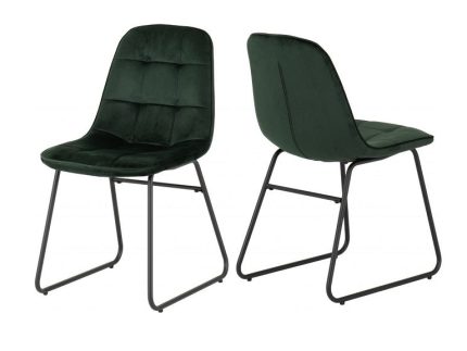 Two Lukas Velvet Dining Chairs