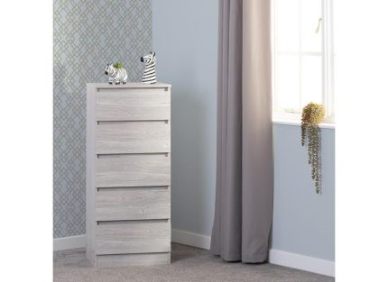 Malvern Five Drawer Narrow Chest