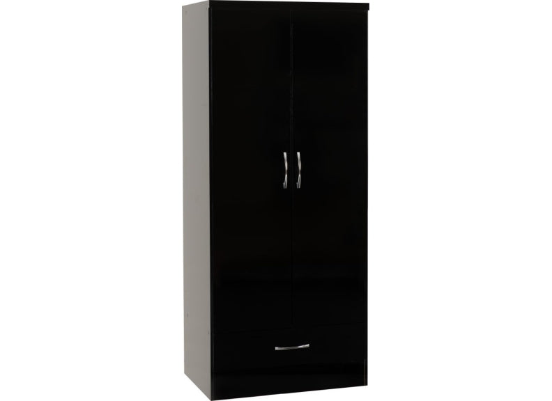 NEVADA-2-DOOR-1-DRAWER-WARDROBE-BLACK-GLOSS-2023-100-101-183-01-1-479x1024