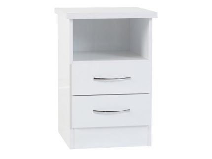 Nevada White Two Drawer Locker