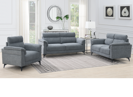 Roxy Grey 3+2+1 Sofas (JX21)