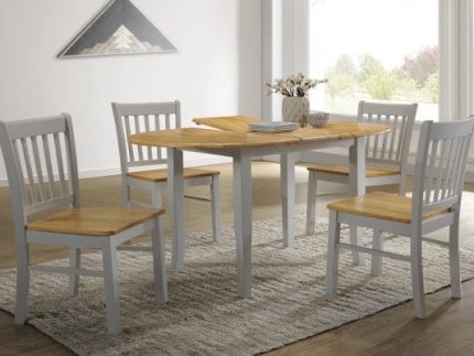 Thames Cream & Oak or Grey & Oak Dining Chairs