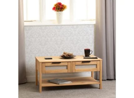 Corona Rattan Coffee Table W/Drawers