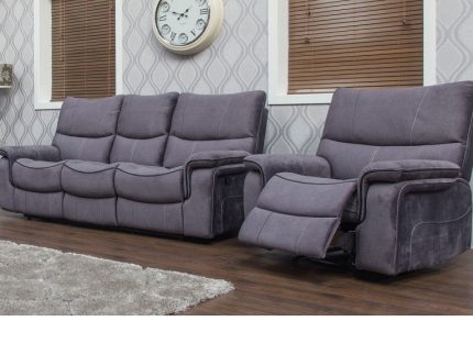 Emilio Grey Reclining 3RR+R Suite