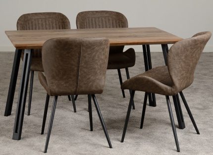 Quebec Faux Leather Dining Chairs(Sold As A Set Of Four)