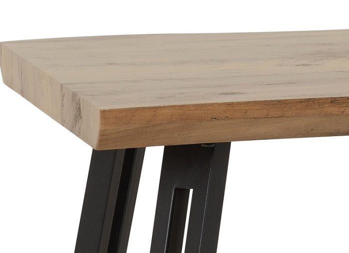 Quebec Straight Edge Oak Dining Table - Aspire Home Furnitures