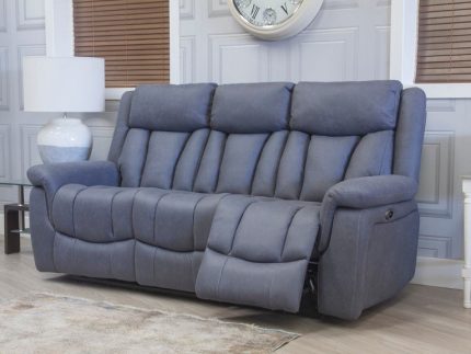 Santino Three Seat Powered Recliner - Slate