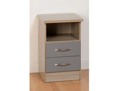 Nevada Grey Two Drawer Locker