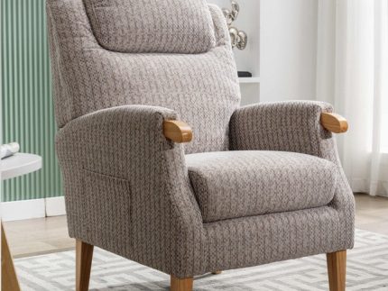Lisbon Fireside Armchair - Natural