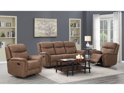Portland 3+2 Reclining Sofa Suite- Dark Taupe