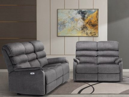 Savoy 3+2 Sofa Suite Electric - Grey