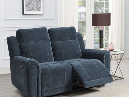 Somerton Manual Reclining 2 Seater Sofa - Dark Grey Fabric