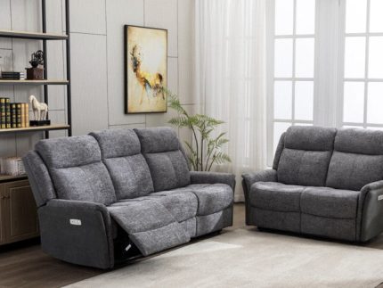 Treyton Fusion 3+2 Suite Electric - Grey