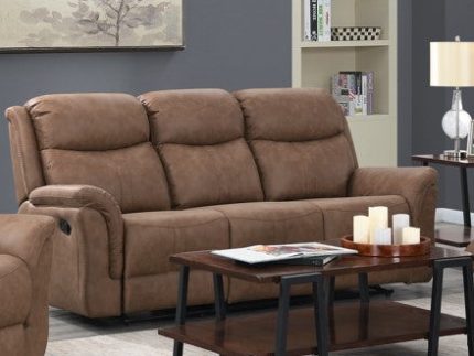 Portland 3 Seater Reclining Sofa - Dark Taupe