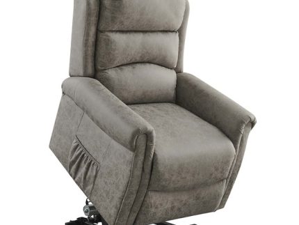 Willis Dual Motor Lift & Tilt Recliner Chair-Truffle Rub Off