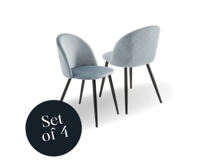 Lotus Chair- Blue Mist (Set of 4)