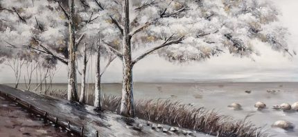 Autumn By The Coast Wall Art 70x140cm