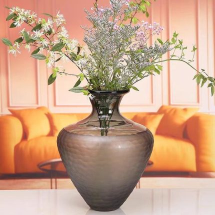 Textured Glass Vase Coffee