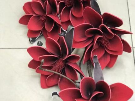 Flower 413 Red (Set of 3)