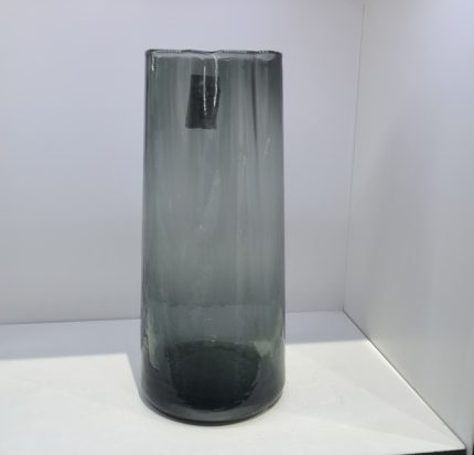 Glass Cylinder Vase Grey (Set of 2)