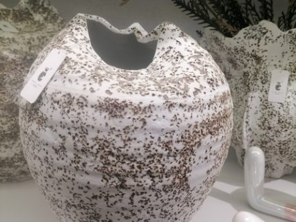 Ceramic Flopped Rustic Vase