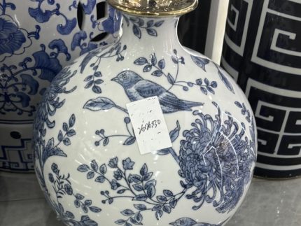 Chinese Blue and White Floral Vase