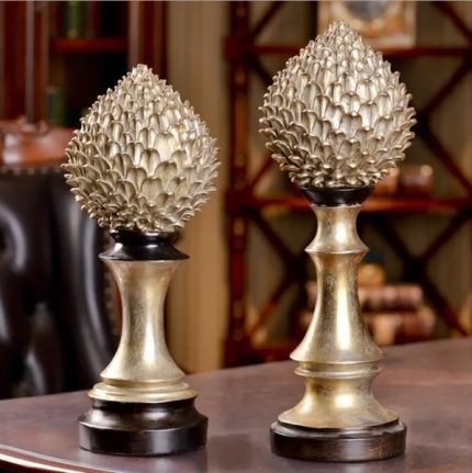 Set of 2 Artichoke Statues