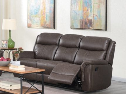Portland 3 Seater Reclining Sofa - Rustic Brown