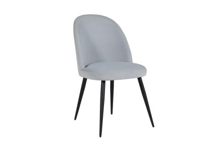 Gabi Dining Chair - Silver Black Legs
