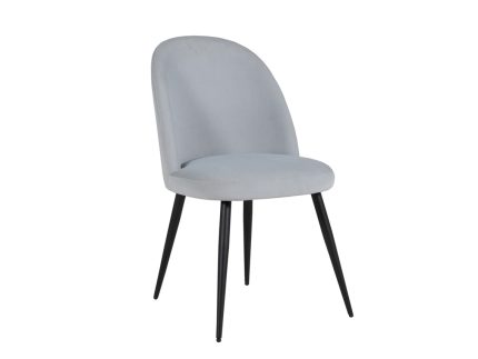 Gabi Dining Chair - Silver Black Legs