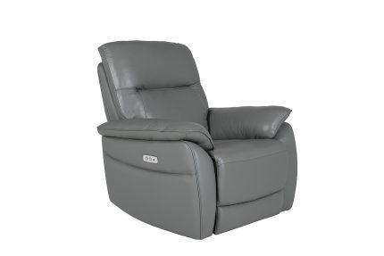 Nerano 1 Seater Electric Recliner - Steel (Nett)