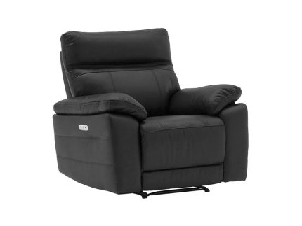 Positano 1 Seater Electric Recliner - Black (Nett)