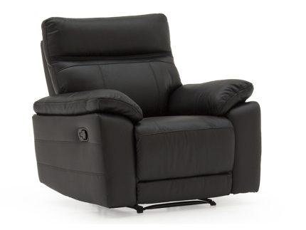 Positano 1 Seater Manual Recliner - Black (Nett)