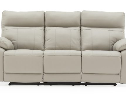 Positano 3 Seater Electric Recliner - Light Grey (Nett)
