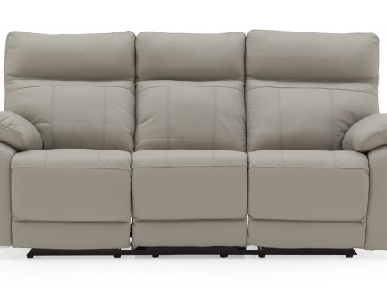 Positano 3 Seater Manual Recliner - Light Grey (Nett)