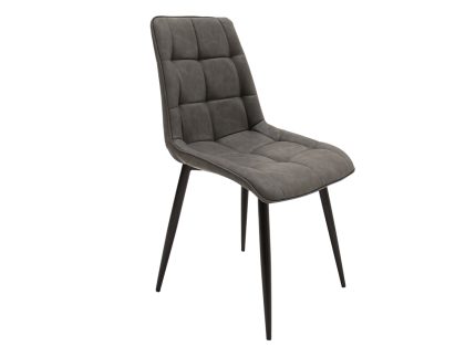 Tessan Dining Chair - Grey PU (2/Box) (Nett)