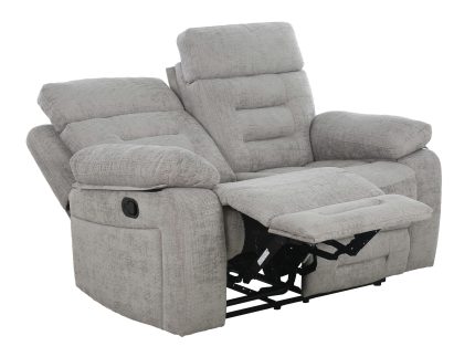 Wilbur 2 Seater Manual Recliner - Grey (Nett)