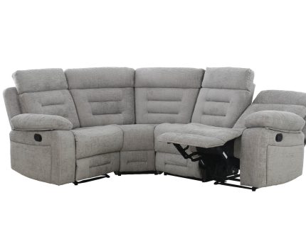 Wilbur Corner Group Manual Recliner -  Grey (Nett)