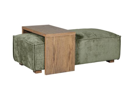 Bodhi Ottoman and Coffee Table Set - Olive (Nett)