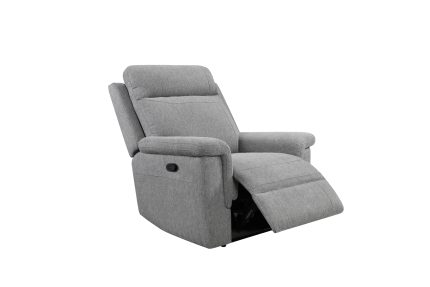 Bowie 1 Seater Manual Recliner - Grey (Nett)