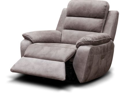 URBAN BROWN/GREY - FABRIC RECLINER CHAIR