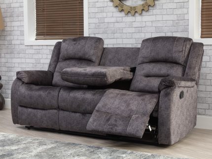 WILLOW DARK GREY - FULL FABRIC 3RR DROP TABLE