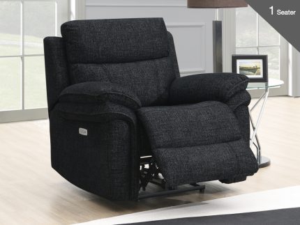 Harrow Chair Electric Black Fabric
