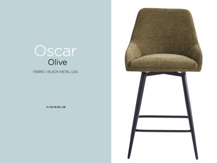 Oscar Counter Stool - Olive Green
