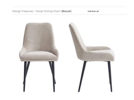 Oscar Dining Chair - Biscuit