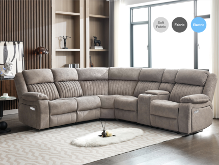 Morgan Electric Corner Suite Taupe